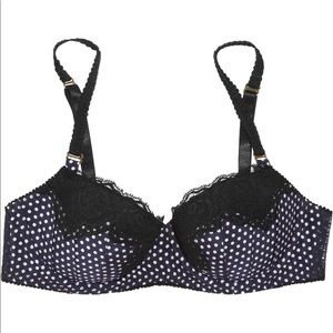 Stella McCartney Ellie Leaping Polka Dot Bra 32B